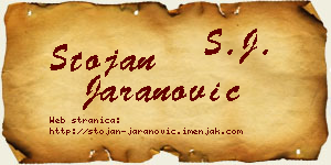 Stojan Jaranović vizit kartica
